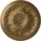 Ekena Millwork Damon Ceiling Medallion (Fits Canopies up to 3 3/8"), Hand-Painted Pale Gold, 20"OD x 1 1/2"P CM20DAPAS - alternate 1